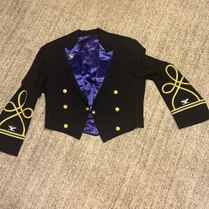 Female Officer Blue Mess Jacket purple lining